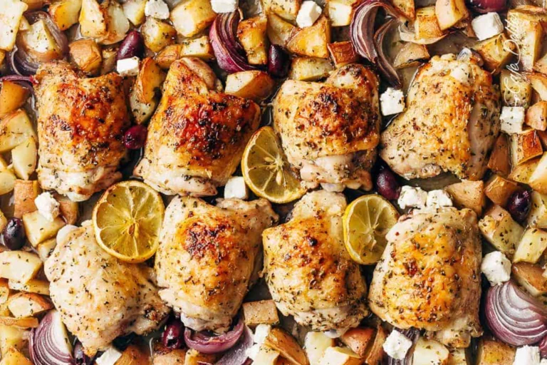 Greek Chicken and Potatoes, A Simple Recipe for Mediterranean Flavor