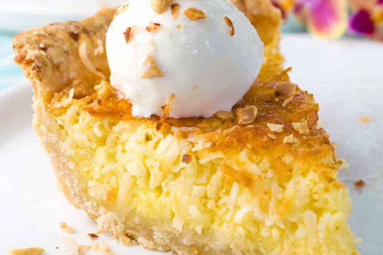 recipe for coconut custard pie