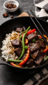aromatic asian beef stir fry