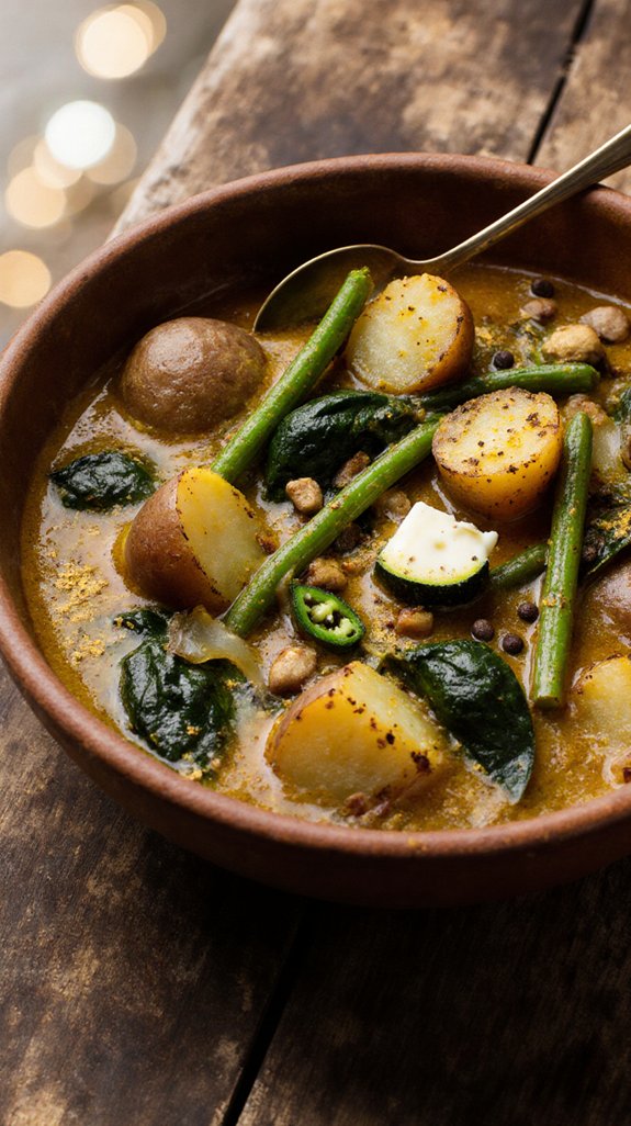 aromatic vegetable green curry