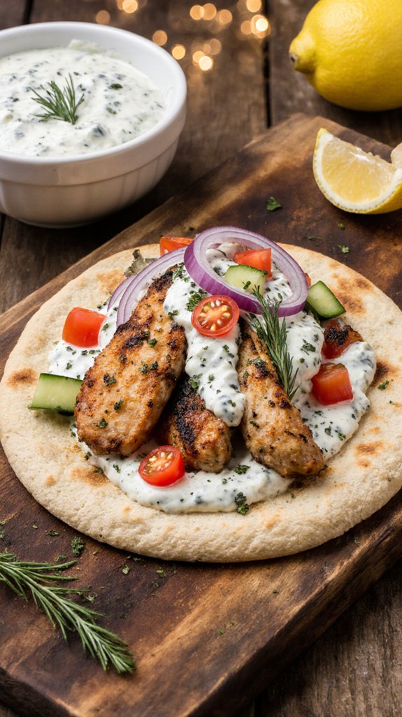 authentic greek chicken gyros