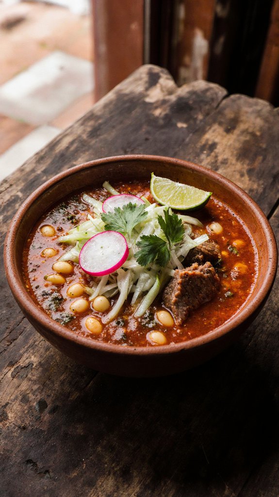 authentic mexican slow cooked pozole