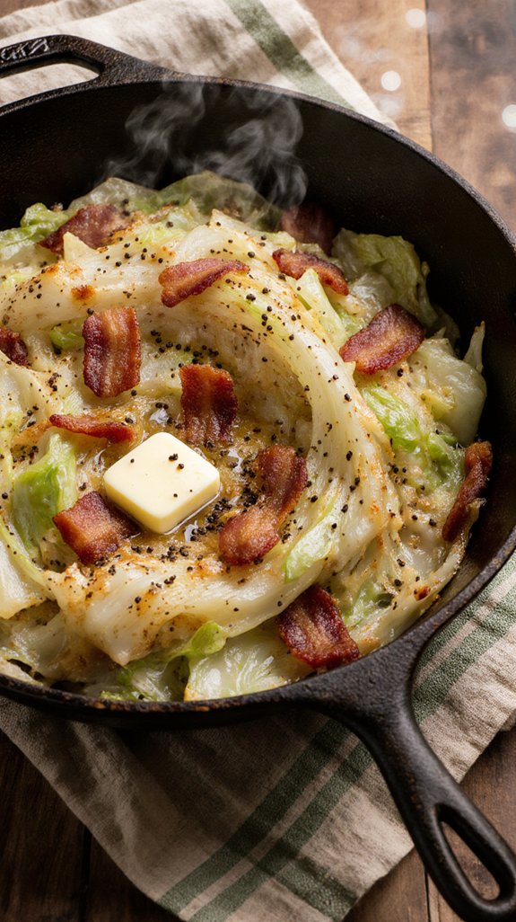 bacon kissed fried cabbage pairings