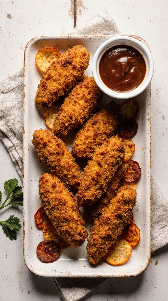 barbecue chip coated chicken tenders