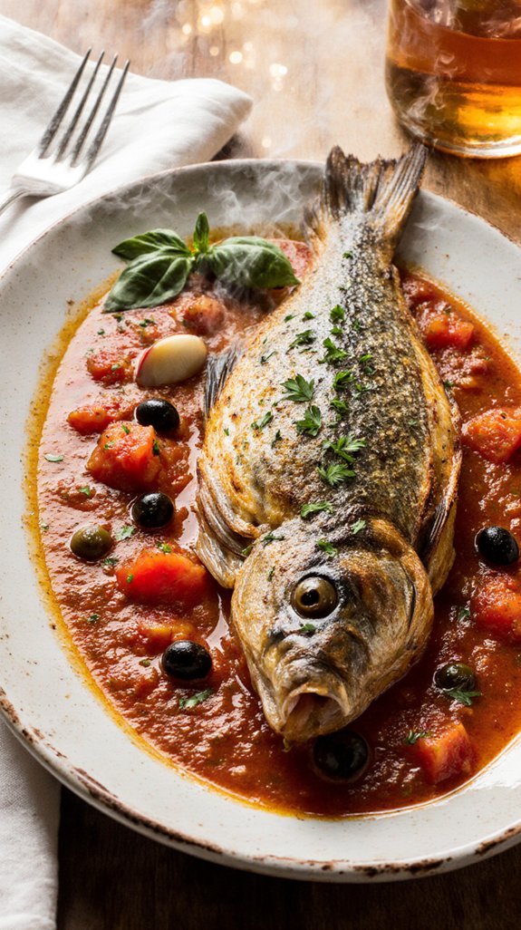 bold branzino simple sides