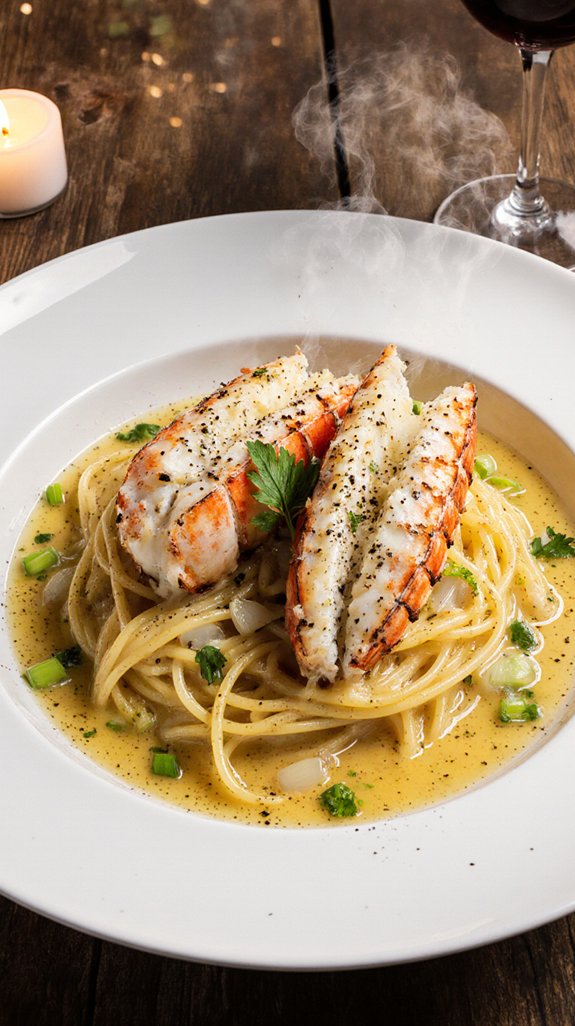 buttery lobster tail francaise