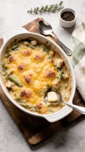 cheesy chicken green bean casserole