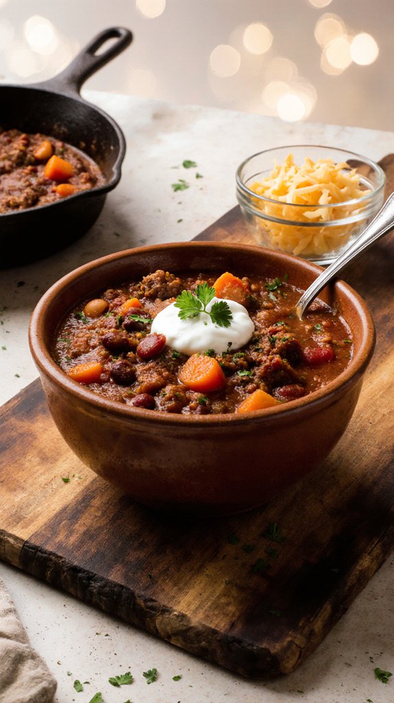 chili sides and toppings