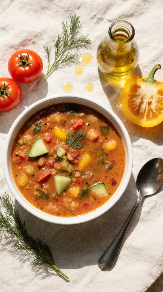 chilled vegetable soup recipe