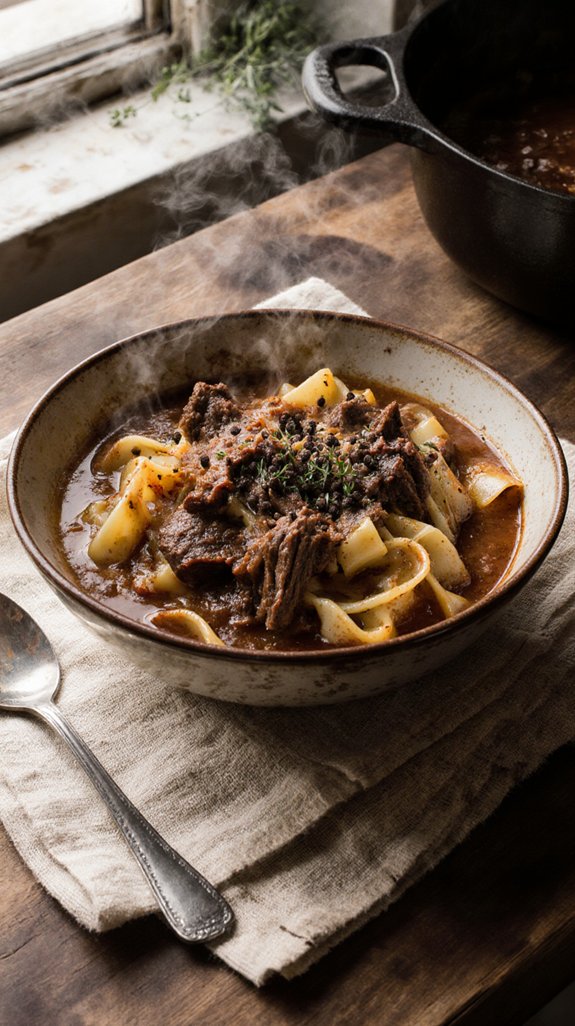 comforting beef noodle dish