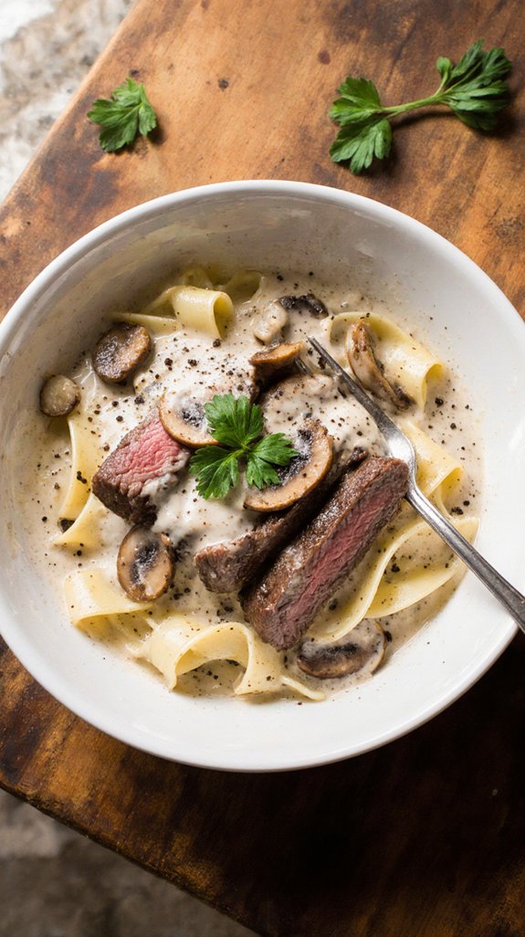 comforting beef stroganoff ingredients