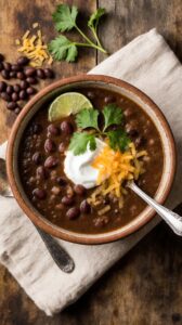 comforting black bean soup