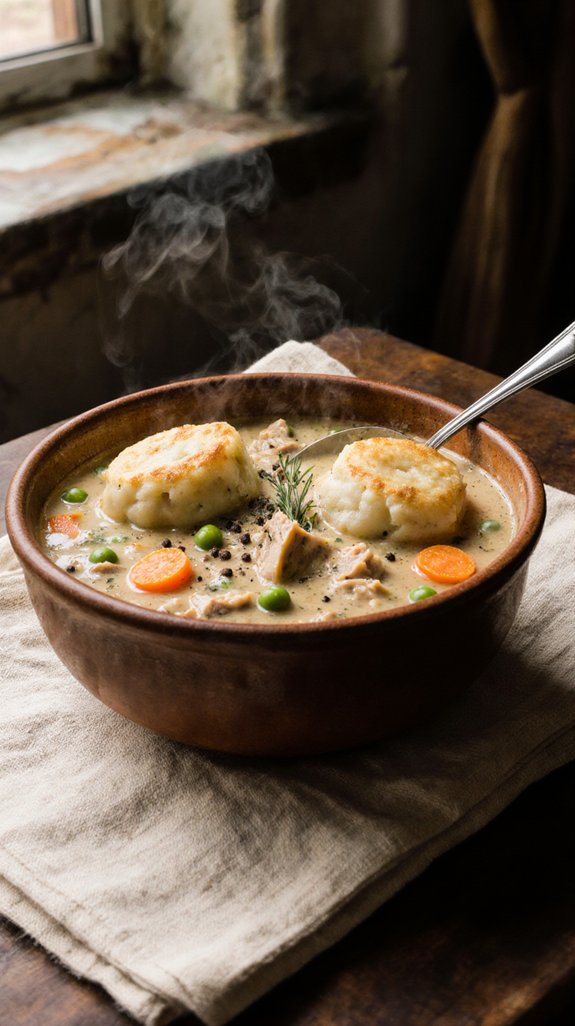 comforting chicken and dumplings