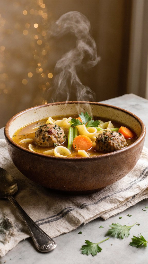 comforting chicken noodle soup