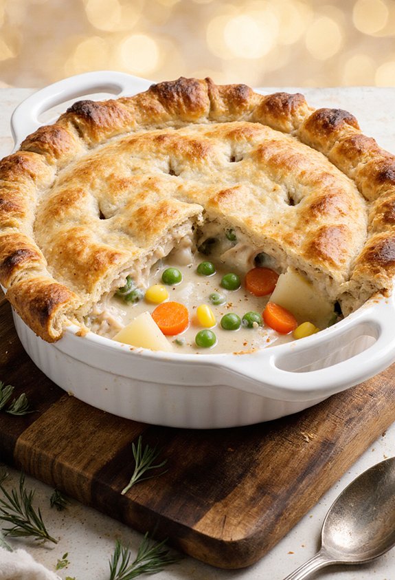 comforting chicken pot pie