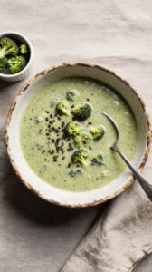 comforting creamy broccoli soup