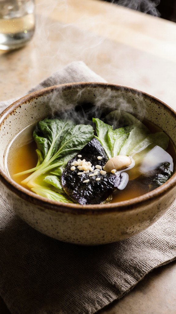 comforting miso soup preparation