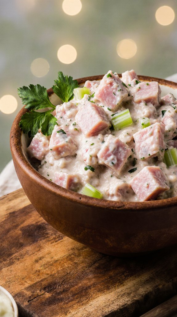 comforting nostalgic ham salad