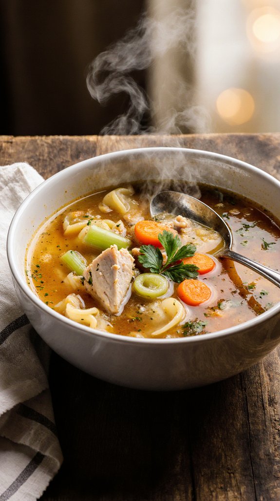 comforting nourishing chicken soup
