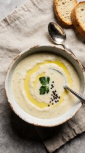 comforting potato leek soup