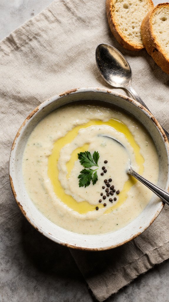 comforting potato leek soup