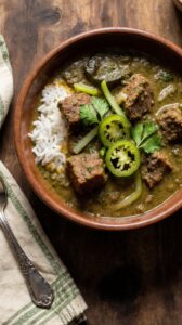 comforting smoky chili verde