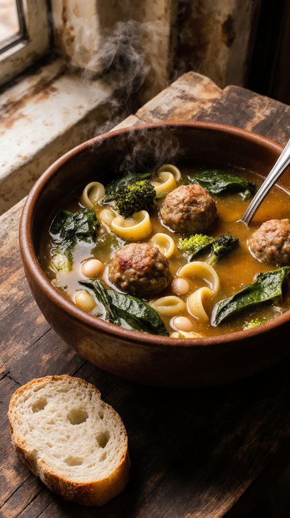 comforting turkey meatball stoup