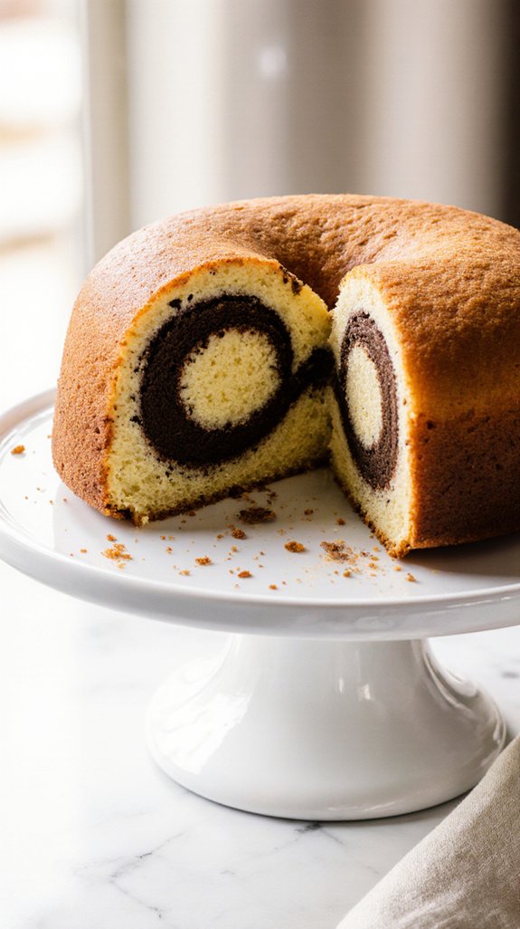 complement marble cake flavors