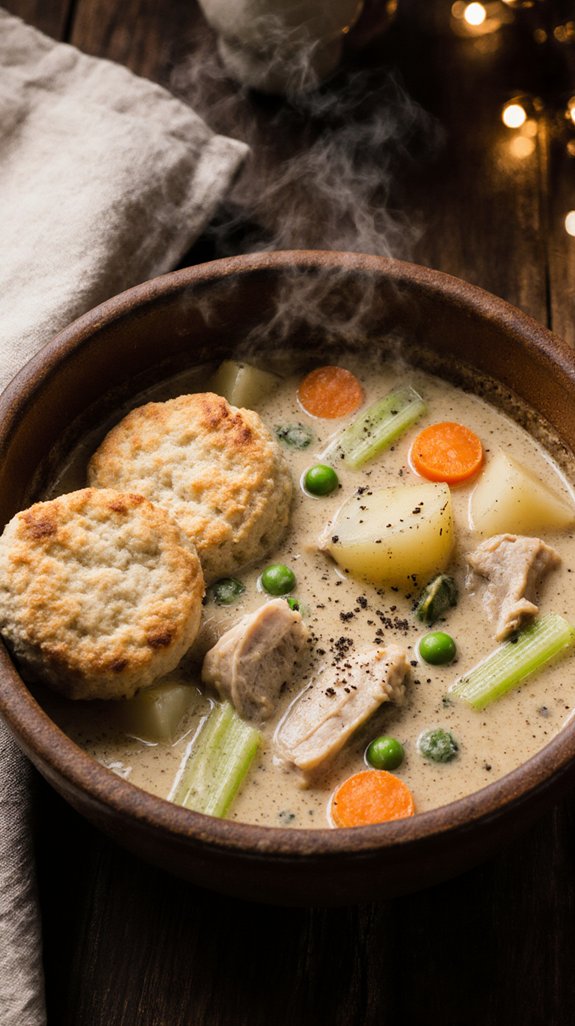 cozy chicken stew preparation