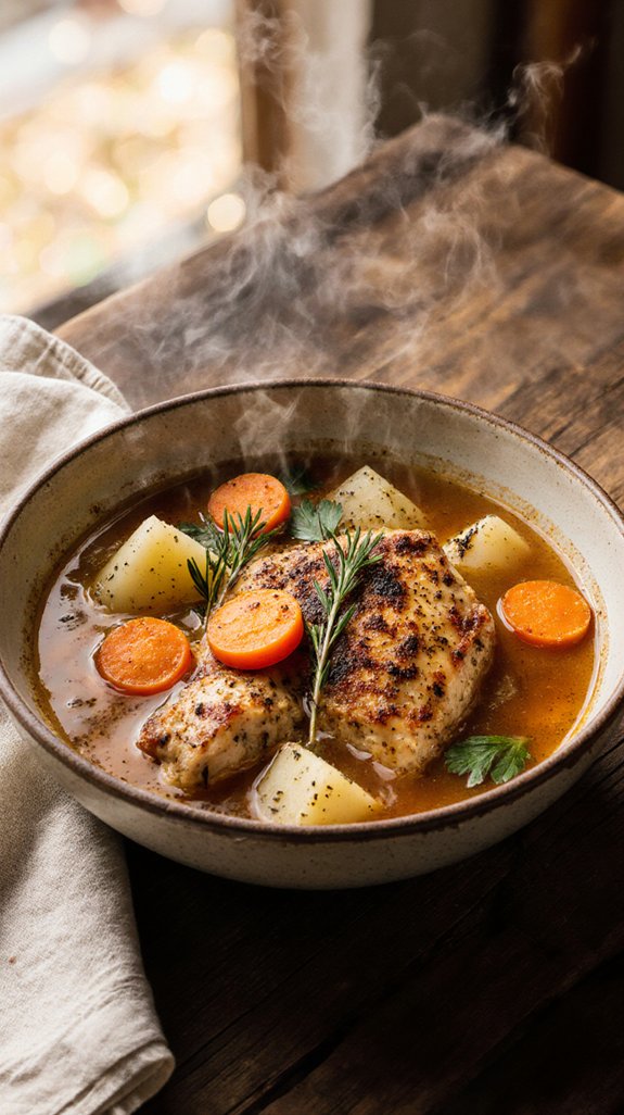 cozy creamy chicken stew