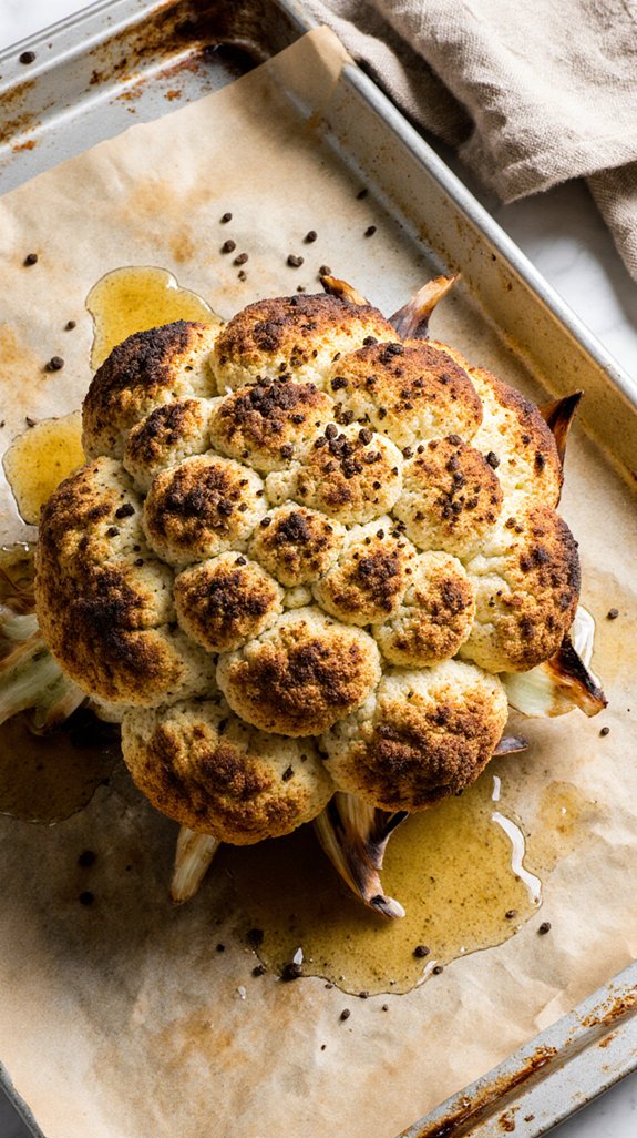 cozy golden cauliflower dish