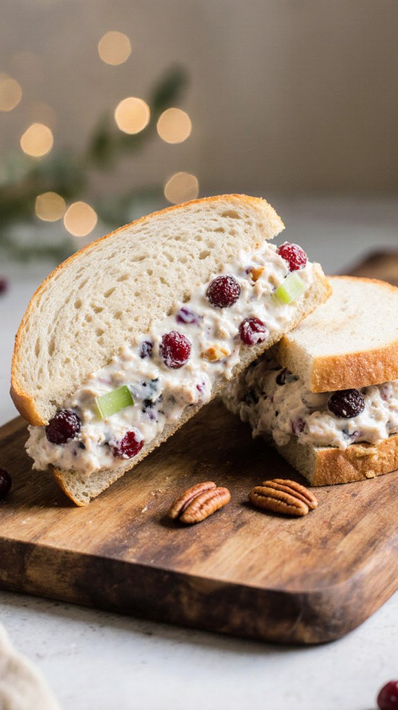 cranberry chicken salad pairings