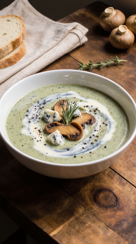creamy blue cheese soup