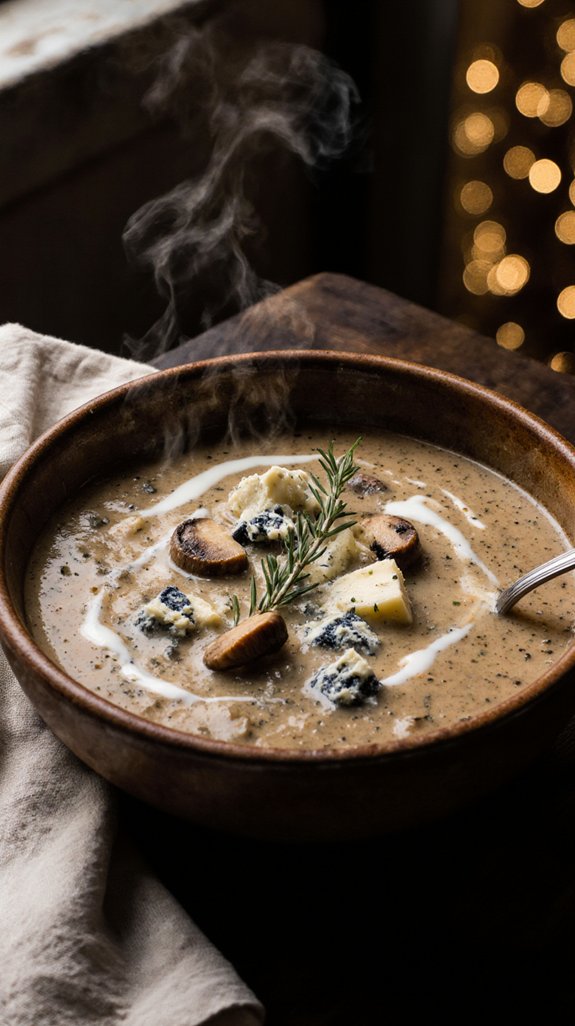 creamy blue cheese soup