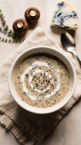 creamy blue cheese soup