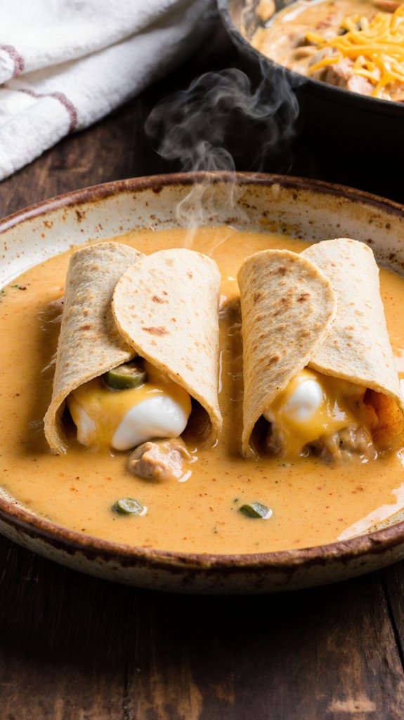 creamy chicken enchiladas recipe