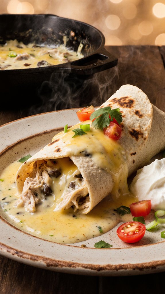 creamy chicken enchiladas recipe