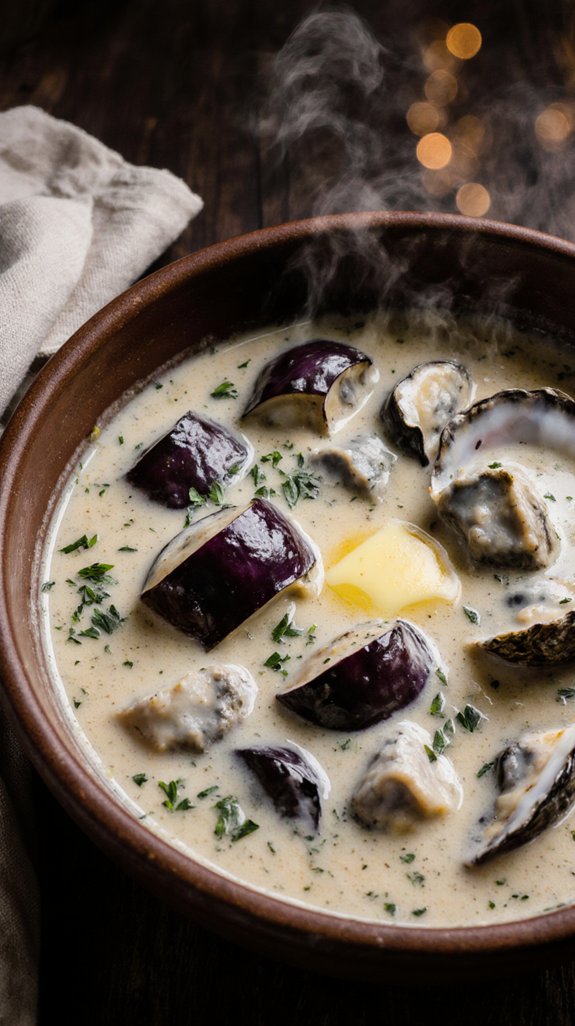creamy comforting eggplant stew
