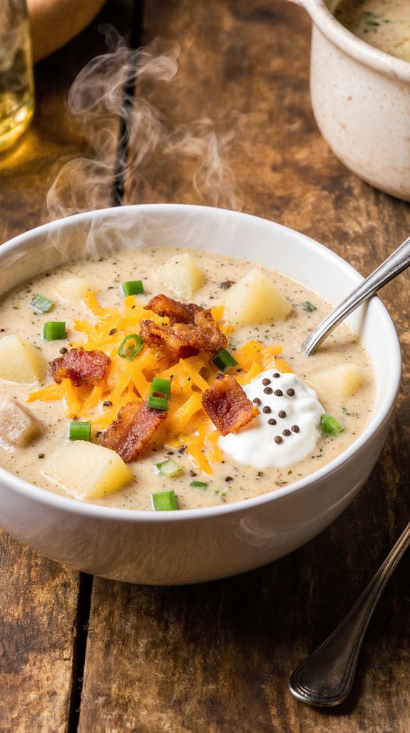 creamy comforting potato soup