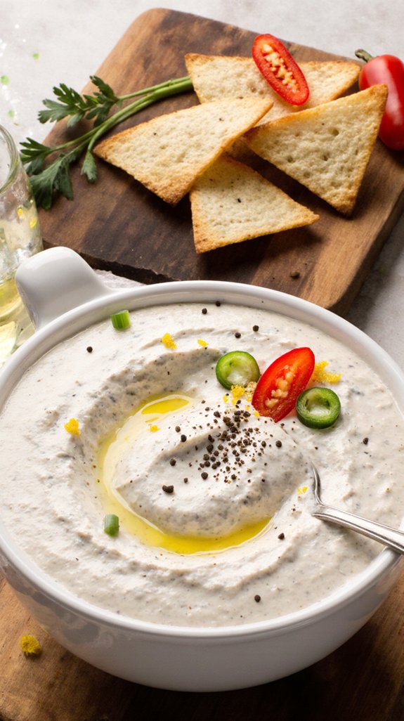 creamy feta pepper dip