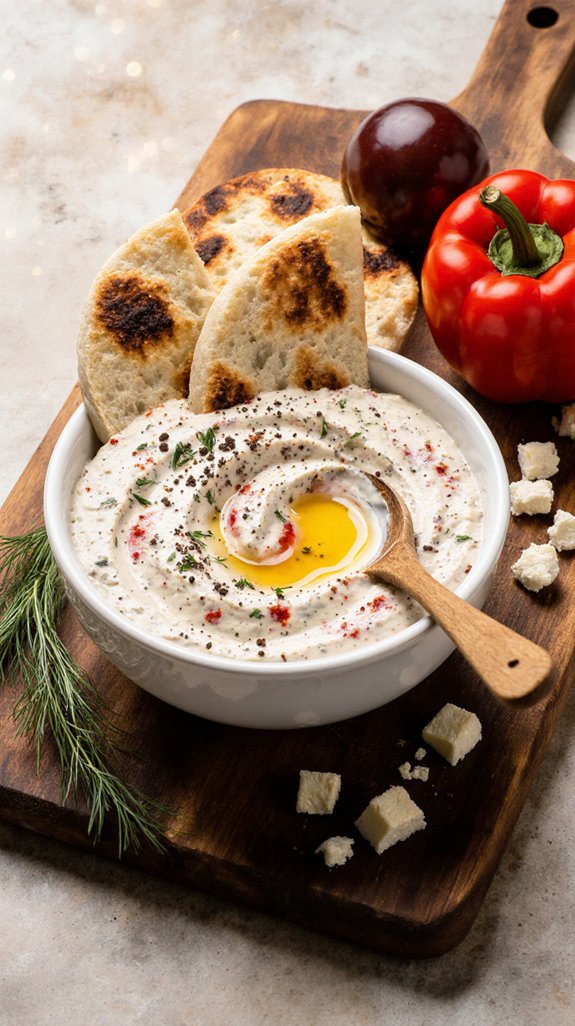 creamy feta pepper dip