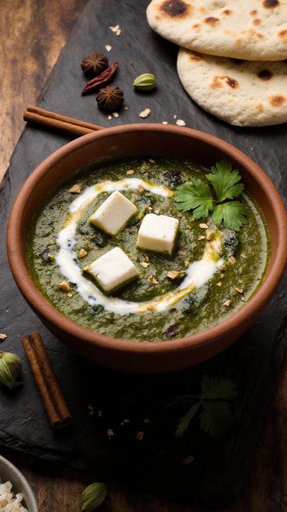 creamy palak paneer pairings