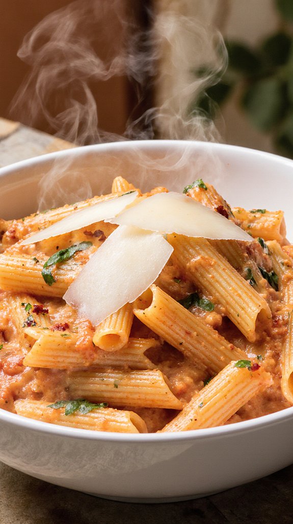creamy vodka penne pasta