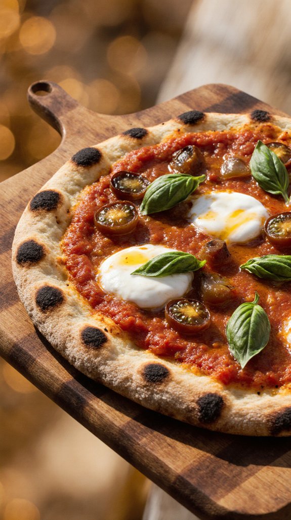 crisp sides complement grilled pizza