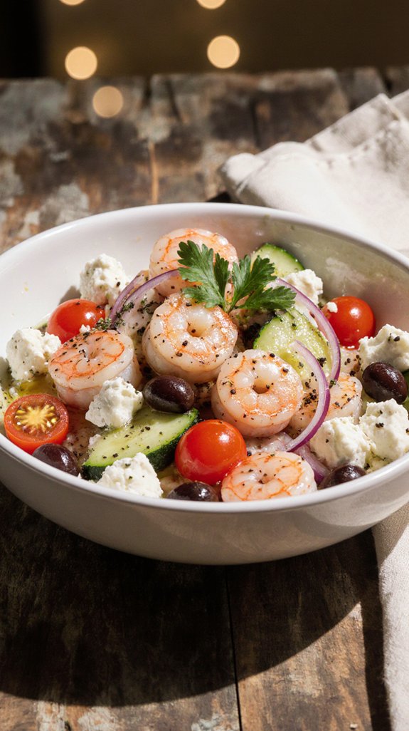 crisp vibrant mediterranean seafood salad