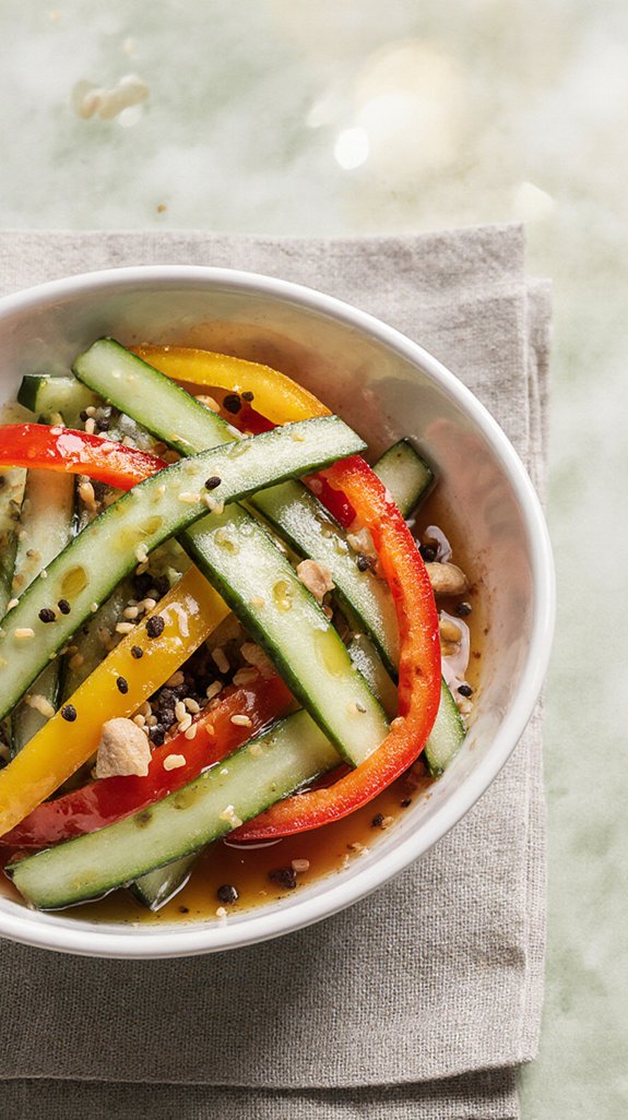 crispy asian cucumber salad