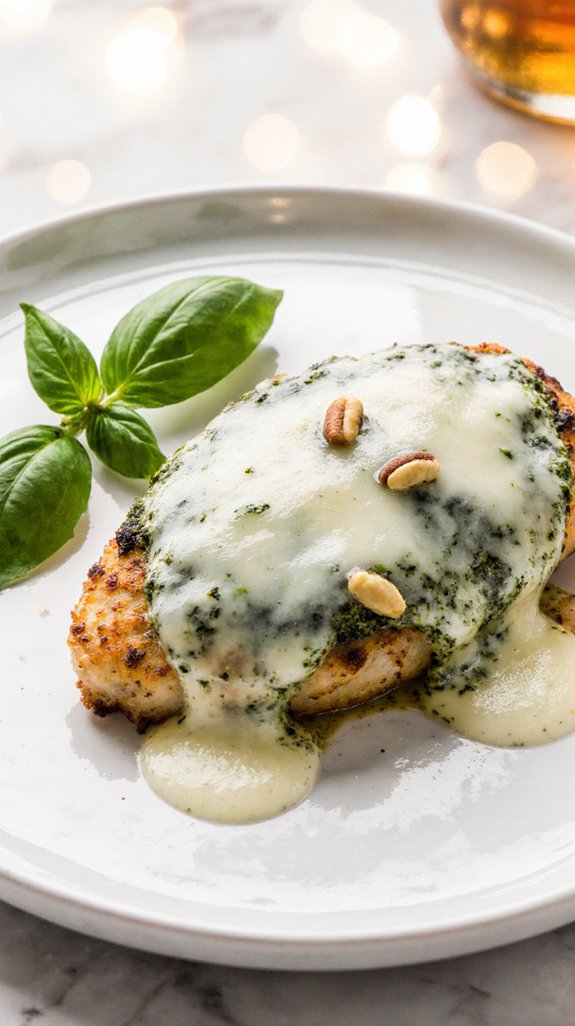 crispy chicken flavorful pesto