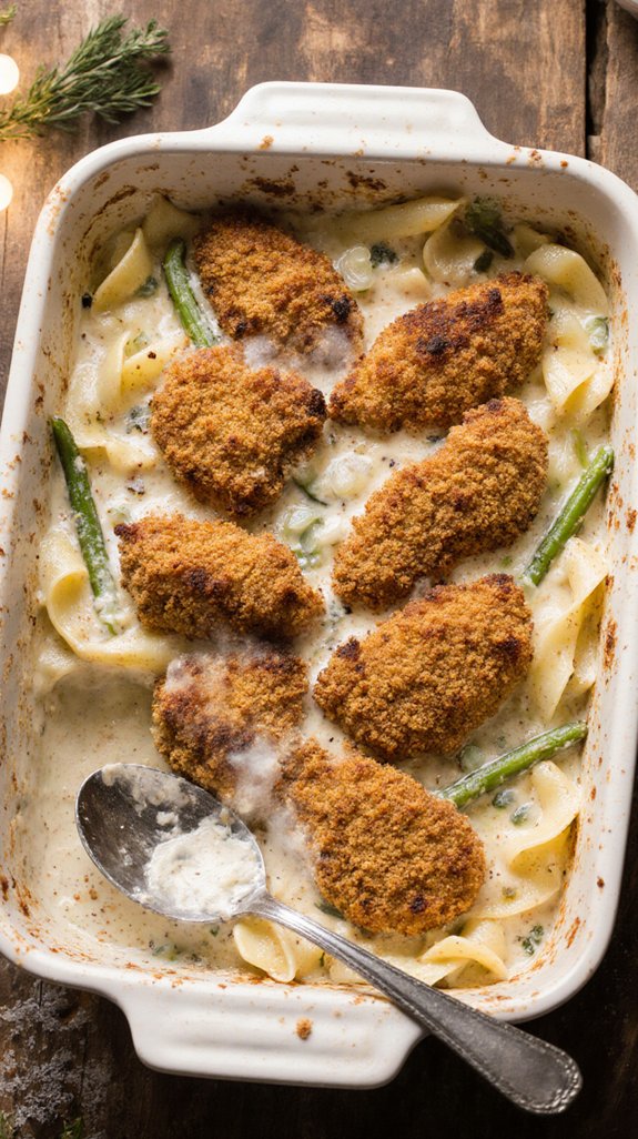 crispy chicken nugget casserole