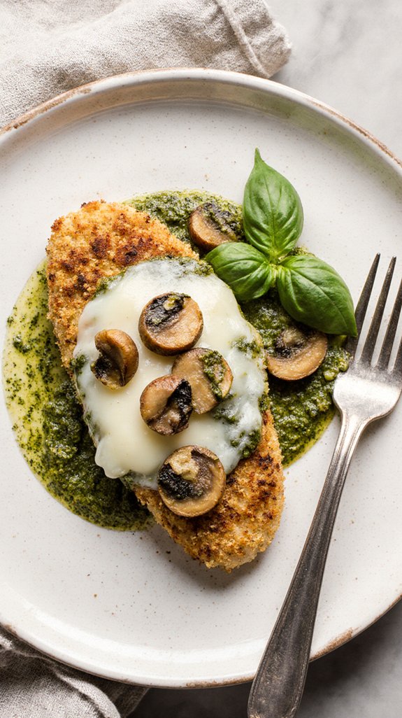 crispy chicken with provolone