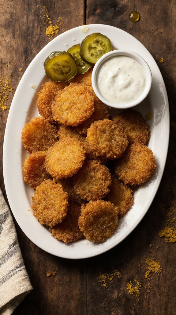 crispy flavorful fried pickles